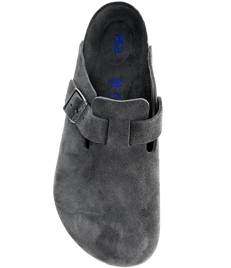 Birkenstock Men's Boston Suede Soft Footbed Family Matching Clogs