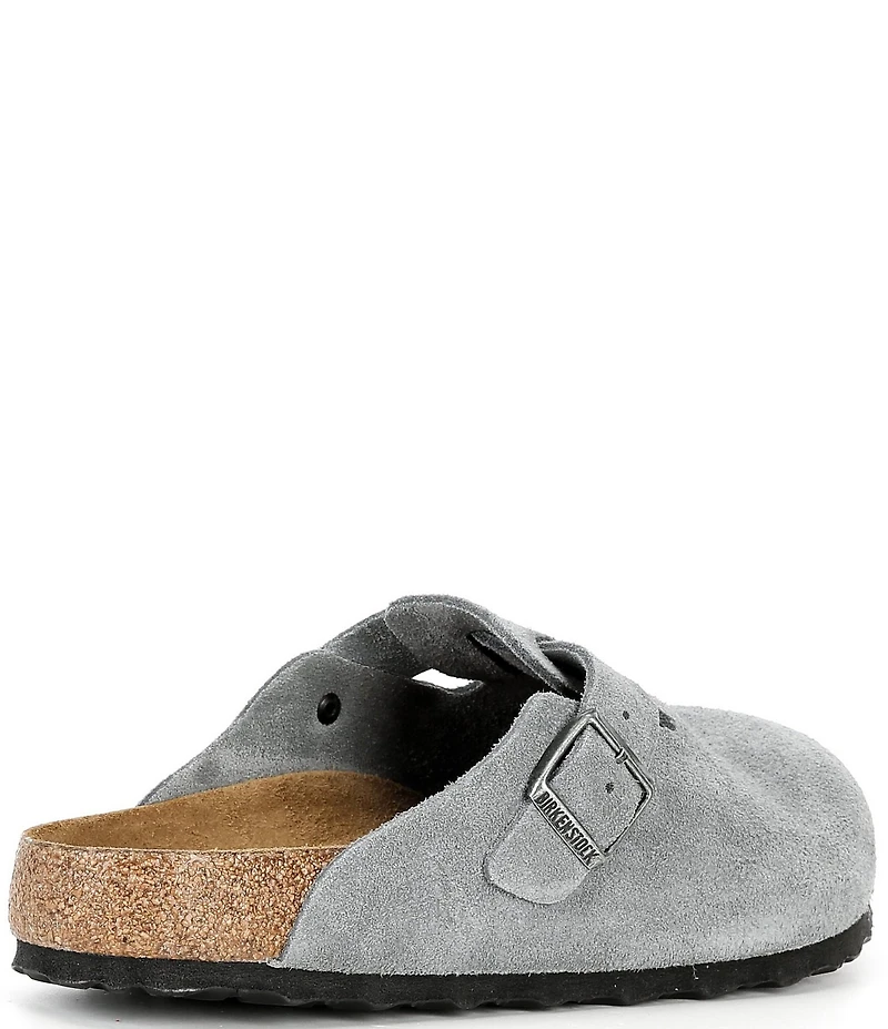 Birkenstock Men's Boston Suede Soft Footbed Family Matching Clogs