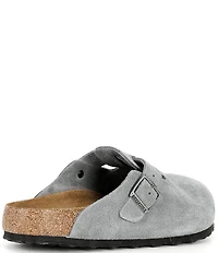 Birkenstock Men's Boston Suede Soft Footbed Family Matching Clogs
