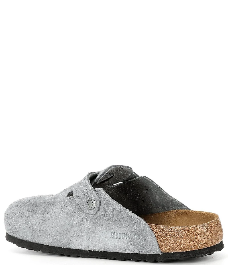 Birkenstock Men's Boston Suede Soft Footbed Family Matching Clogs