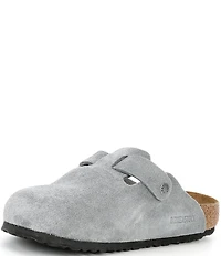 Birkenstock Men's Boston Suede Soft Footbed Family Matching Clogs