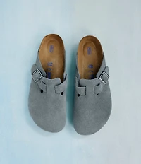 Birkenstock Men's Boston Suede Soft Footbed Family Matching Clogs