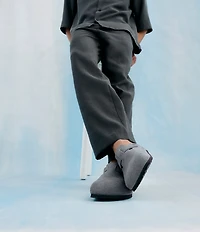 Birkenstock Men's Boston Suede Soft Footbed Family Matching Clogs