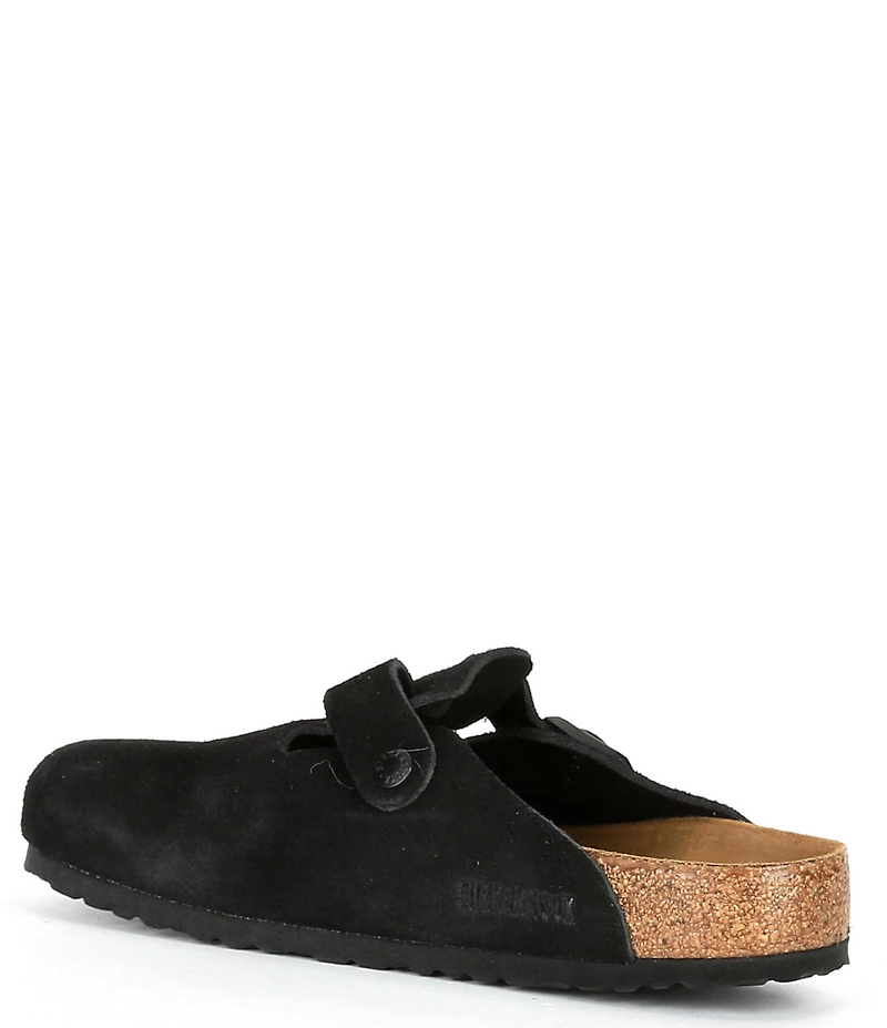 Birkenstock Men's Boston Suede Soft Footbed Family Matching Clogs