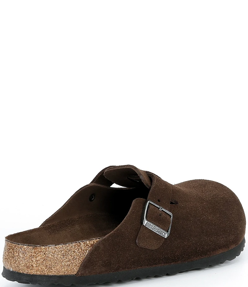 Birkenstock Men's Boston Suede Soft Footbed Family Matching Clogs