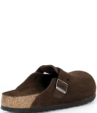 Birkenstock Men's Boston Suede Soft Footbed Family Matching Clogs