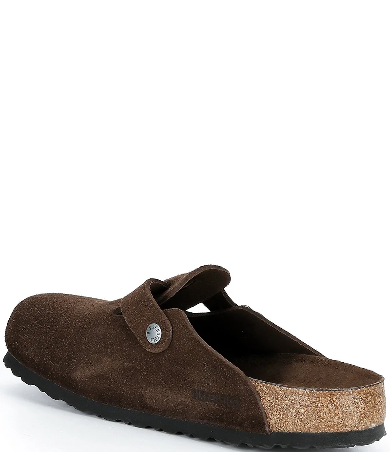 Birkenstock Men's Boston Suede Soft Footbed Family Matching Clogs