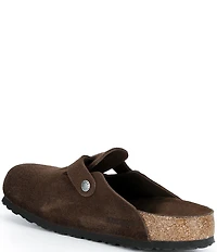 Birkenstock Men's Boston Suede Soft Footbed Family Matching Clogs