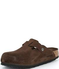 Birkenstock Men's Boston Suede Soft Footbed Family Matching Clogs