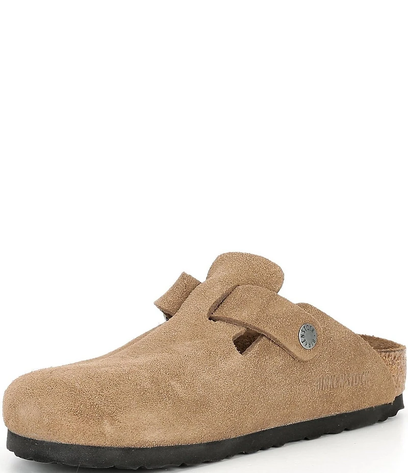 Birkenstock Women's Boston Suede Soft Footbed Family Matching Clogs