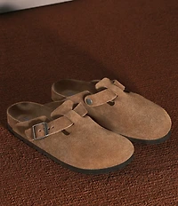 Birkenstock Women's Boston Suede Soft Footbed Family Matching Clogs