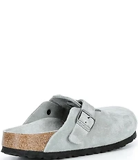 Birkenstock Women's Boston Suede Soft Footbed Family Matching Clogs