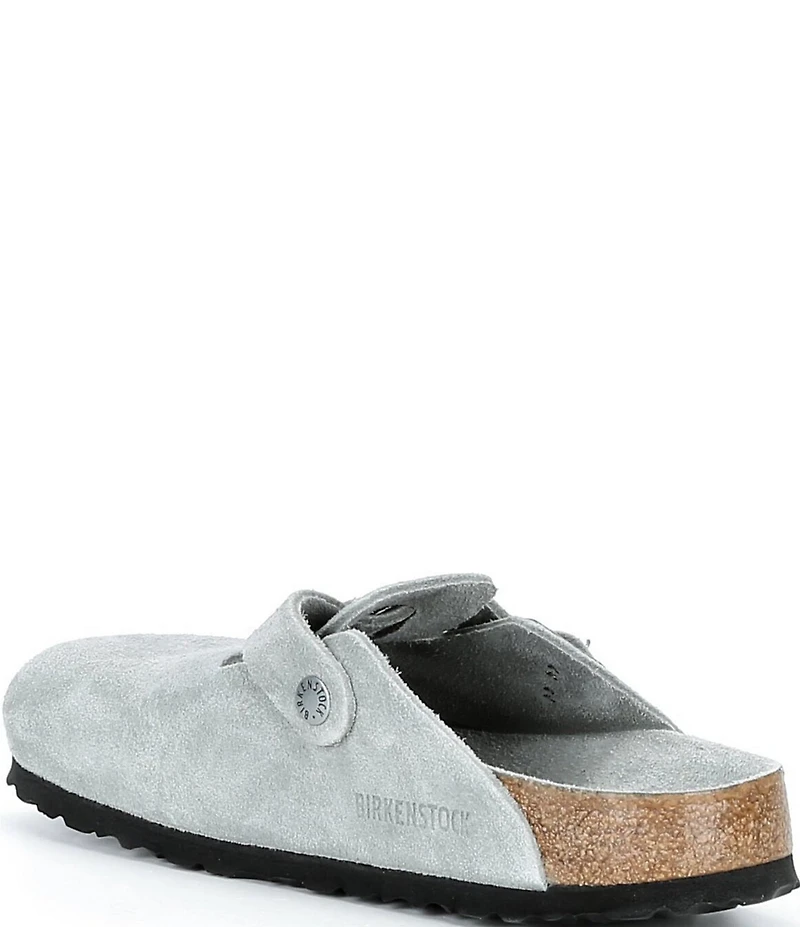 Birkenstock Women's Boston Suede Soft Footbed Family Matching Clogs