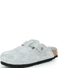 Birkenstock Women's Boston Suede Soft Footbed Family Matching Clogs