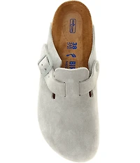 Birkenstock Women's Boston Suede Soft Footbed Family Matching Clogs