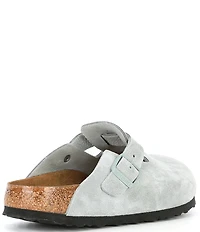 Birkenstock Women's Boston Suede Soft Footbed Family Matching Clogs