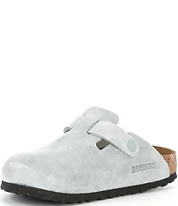 Birkenstock Women's Boston Suede Soft Footbed Family Matching Clogs