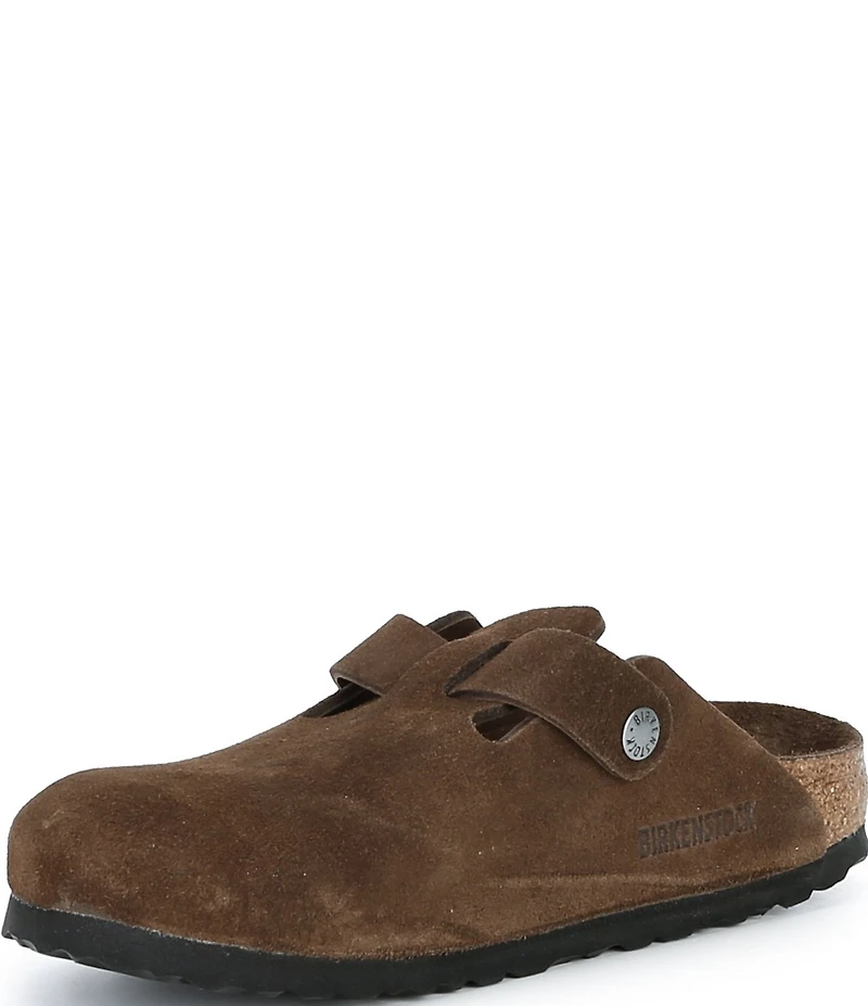 Birkenstock Women's Boston Suede Soft Footbed Family Matching Clogs
