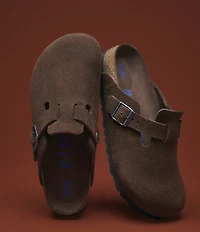 Birkenstock Women's Boston Suede Soft Footbed Family Matching Clogs