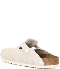 Birkenstock Women's Boston Suede Soft Footbed Family Matching Clogs