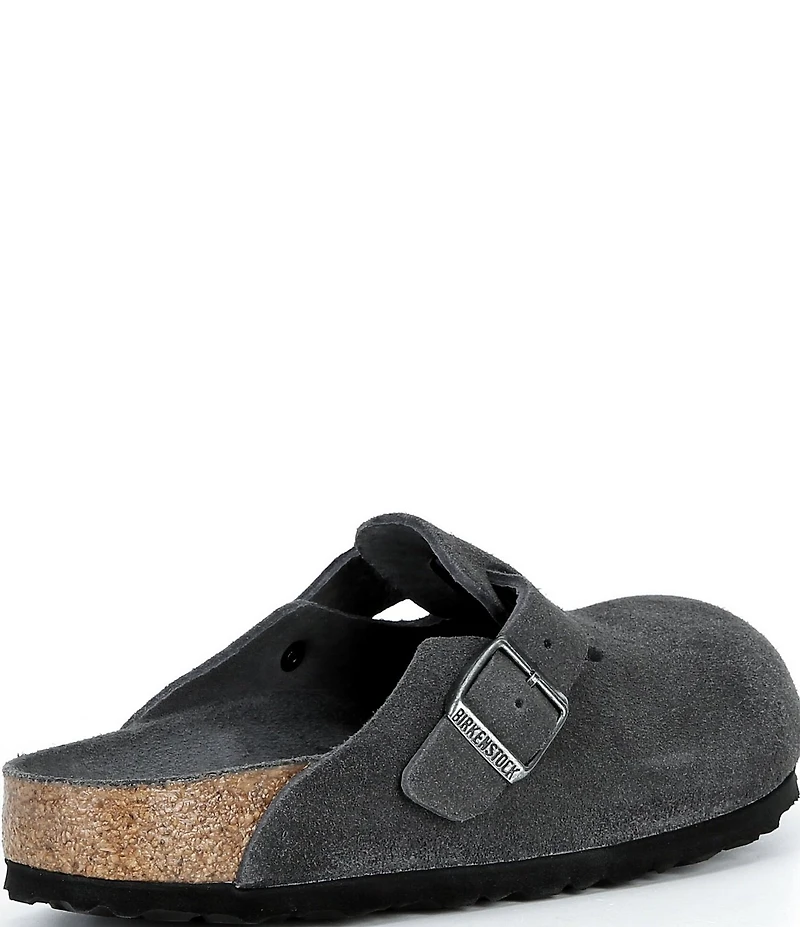 Birkenstock Women's Boston Suede Soft Footbed Family Matching Clogs