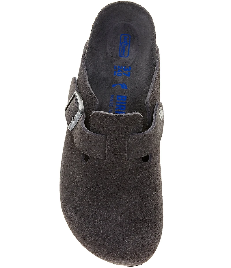 Birkenstock Women's Boston Suede Soft Footbed Family Matching Clogs