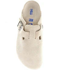 Birkenstock Women's Boston Suede Soft Footbed Family Matching Clogs