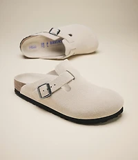 Birkenstock Women's Boston Suede Soft Footbed Family Matching Clogs