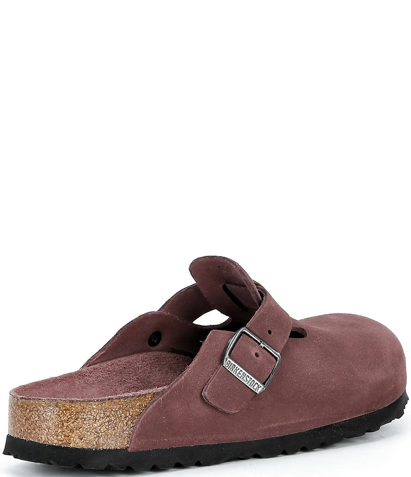 Birkenstock Women's Boston Suede Soft Footbed Family Matching Clogs