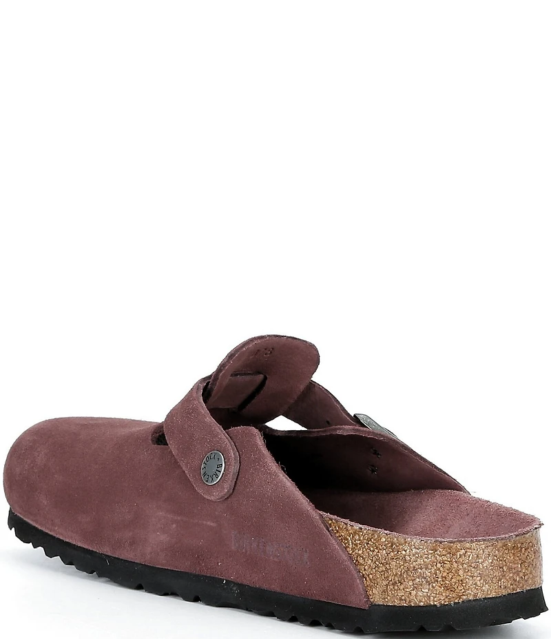 Birkenstock Women's Boston Suede Soft Footbed Family Matching Clogs