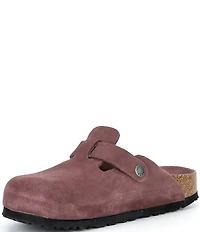 Birkenstock Women's Boston Suede Soft Footbed Family Matching Clogs
