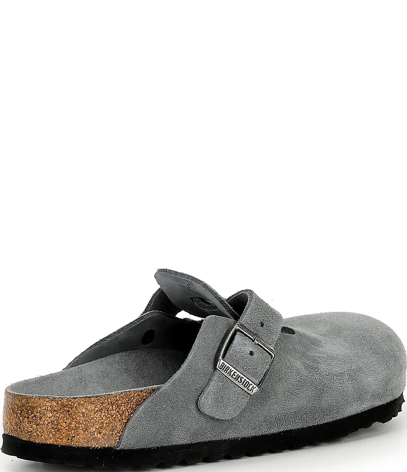 Birkenstock Women's Boston Suede Soft Footbed Family Matching Clogs