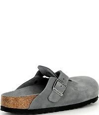 Birkenstock Women's Boston Suede Soft Footbed Family Matching Clogs