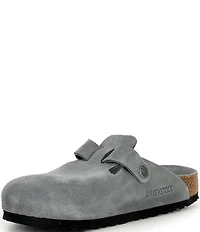 Birkenstock Women's Boston Suede Soft Footbed Family Matching Clogs