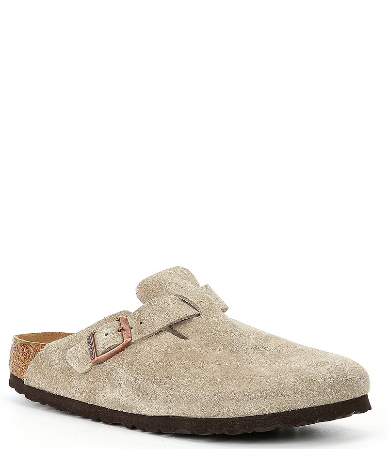 Birkenstock Women's Boston Suede Soft Footbed Family Matching Clogs