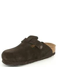Birkenstock Women's Boston Suede Soft Footbed Family Matching Clogs