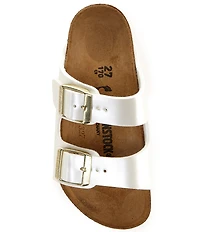 Birkenstock Girls' Arizona Birko-Flor Shimmer Slide Sandals (Toddler)