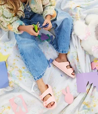 Birkenstock Girls' Arizona EVA Flower Buckle Sandals (Toddler)