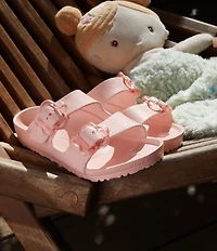 Birkenstock Girls' Arizona EVA Flower Buckle Sandals (Toddler)