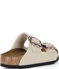Birkenstock Girls' Arizona Flower Buckle Birko-Flor Sandals (Youth)