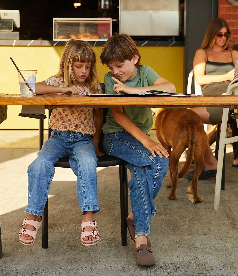 Birkenstock Girls' Arizona Flower Buckle Birko-Flor Sandals (Youth)