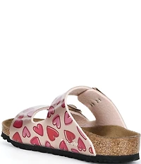Birkenstock Girls' Arizona Birko-Flor® Heart Slide Sandals (Toddler)