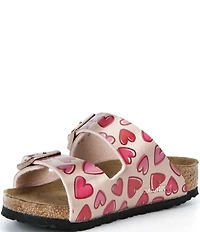 Birkenstock Girls' Arizona Birko-Flor® Heart Slide Sandals (Toddler)