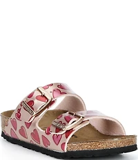 Birkenstock Girls' Arizona Birko-Flor® Heart Slide Sandals (Youth)
