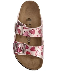 Birkenstock Girls' Arizona Birko-Flor® Heart Slide Sandals (Youth)