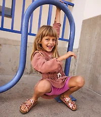 Birkenstock Girls' Arizona Birko-Flor® Heart Slide Sandals (Youth)