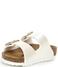 Birkenstock Girls' Arizona Birko-Flor® Metallic Slide Sandals (Infant)