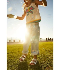 Birkenstock Girls' Arizona Birko-Flor® Metallic Slide Sandals (Youth)