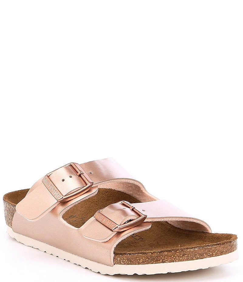 Birkenstock Girls' Arizona Metallic Slide Sandals (Youth)