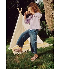 Birkenstock Girls' Arizona Metallic Slide Sandals (Youth)